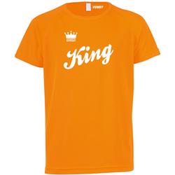T-shirt kinderen King | Koningsdag kleding kinderen | oranje shirt | Oranje | maat 152